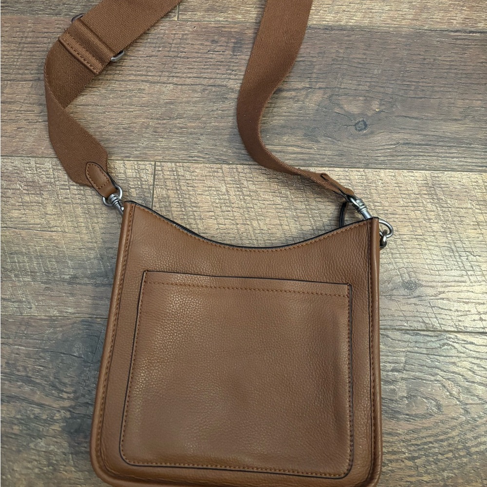 J. Jill Brown Leather Crossbody Bag